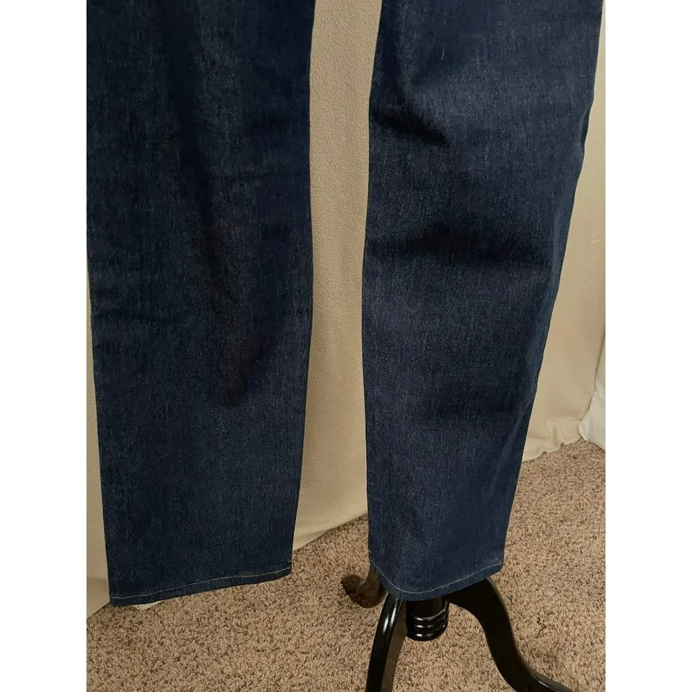 Levi’s Mens 501 Original Dark Wash Straight Fit Jeans - Picture 7 of 12